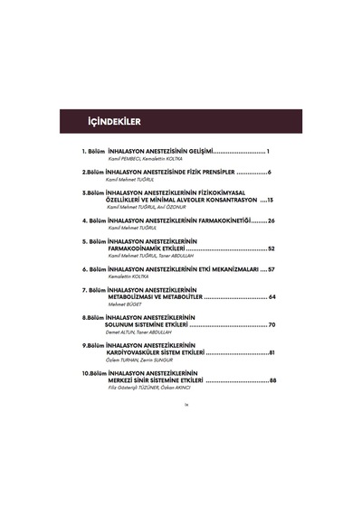 İnhalasyon Anestezisi