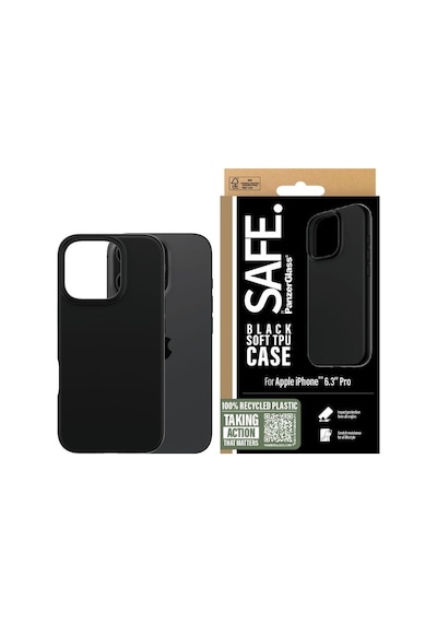 Safe. By Panzerglass Apple iPhone Uyumlu 16 Pro Tpu - Kılıf Siyah