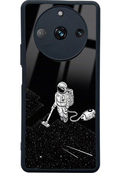 Oppo Realme 11 Pro Astronot Tatiana Tasarımlı Glossy Telefon Kılıfı Çok Renkli