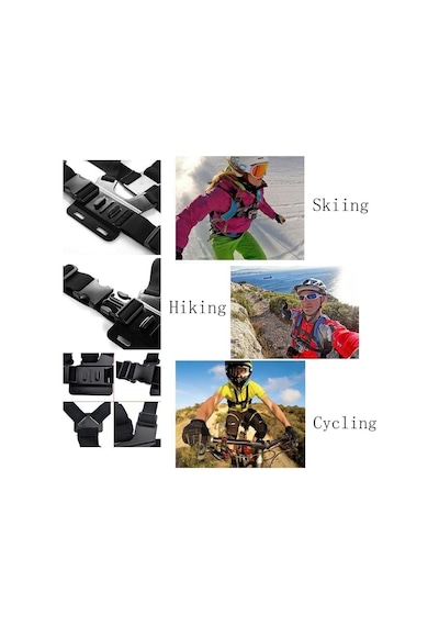 Vvhooy Chest Harness Mount Adjustable Camera Chest Strap With J Hook Compatible With Gopro Hero 13 12 11 10 9 8 7, Akaso Ek7000 Brave 4, Dragon Touch, Vemont, Wolfang,remali Action Camera Siyah Vvhooy Chest Harness Mount Adjustable Camera Chest Strap With J Hook Compatible With Gopro Hero 13 12 11 10 9 8 7, Akaso Ek7000 Brave 4, Dragon Touch, Vemont, Wolfang,remali Action Camera Siyah