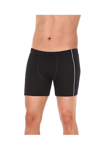 Yıldız Çamaşır Erkek Modal Biyeli Boxer 105-106-107-108-109 - 6 Adet Siyah