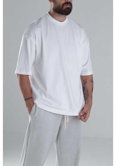 Cocopelli Beyaz Oversize T-shirt Coc1482 Beyaz