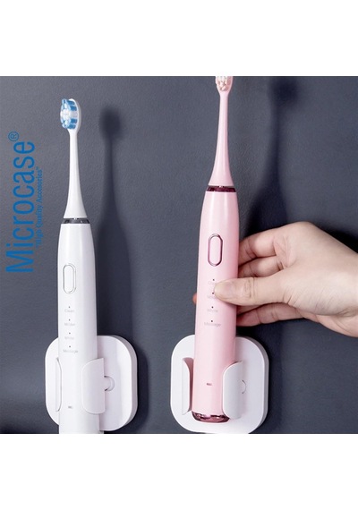 Microcase Yapışkanlı Duvara Monte Ayarlanabilir Şarjlı Diş Fırçası Tutucu Stand-al4801 Çok Renkli