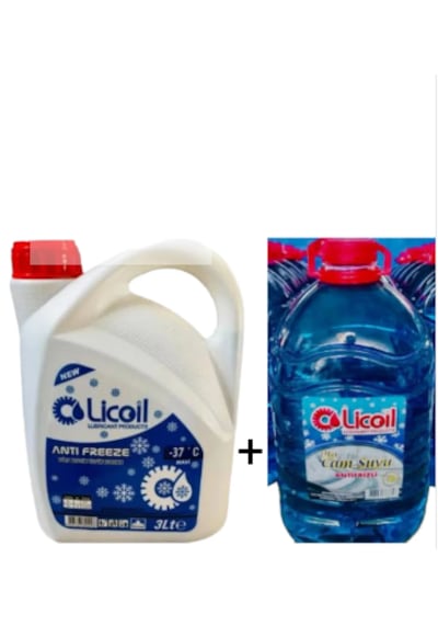 Licoil Süper Antifriz Mavi -37 C 3 Lt+oto Cam Suyu 5 Lt -12 C