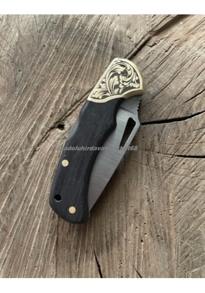 Dmr 4116n Çakı Özel Çelik Çakı Cep Çakısı Kamp Çakısı Klipsli Carbon 15cm Siyah