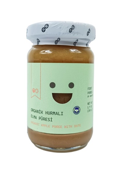 OG natural Organik Hurmalı Elma Püresi 105 Gr +6 Ay