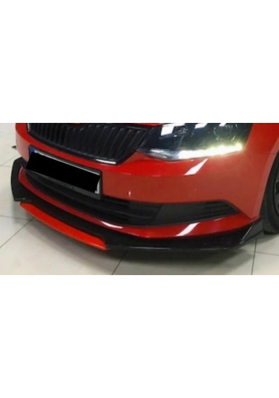 Skoda Fabia Sarı Renkli Ön Lip 4 Prç P.siyah Abs