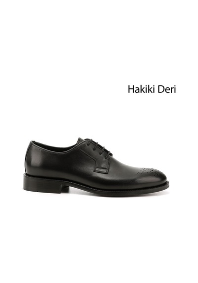 Gönderi(R) Gönderi R Erkek Siyah Bağcıklı Hakiki Deri Klasik Ayakkabı Ddma80338402 Siyah