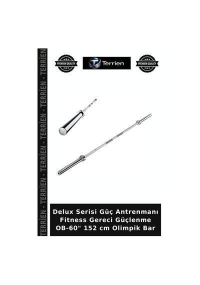 Delux Serisi Güç Antrenmanı Fitness Gereci Güçlenme Ob-60" 152 Cm Olimpik Bar Çok Renkli