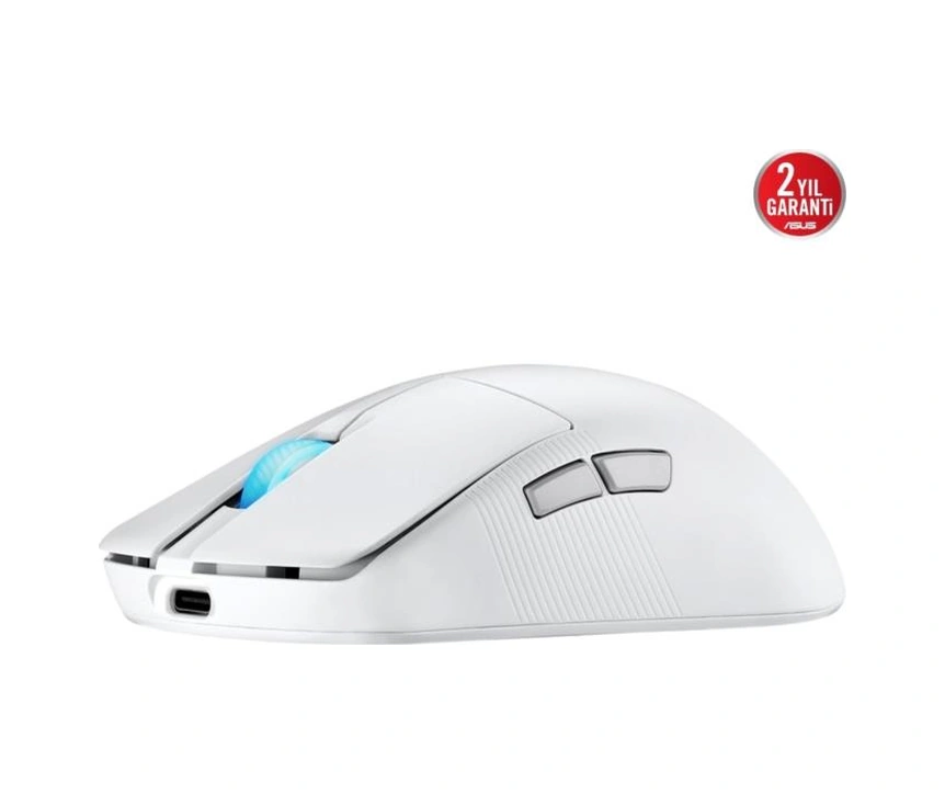 Asus Rog Harpe Ace Mini Beyaz Şarjlı Optik Kablolu/kablosuz Oyuncu Mouse 10L
