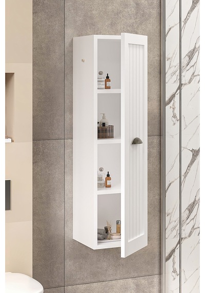 %100 Mdf 30 Cm Aren Boy Dolabı Beyaz