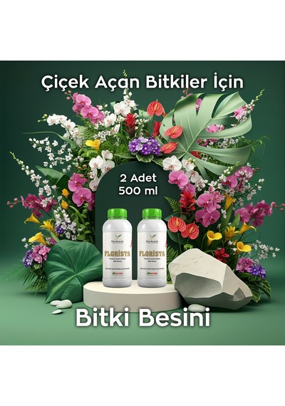 Florista İkili 500 Ml 2 Adet Tüm Çiçekli Salon Bitkileri İçin Canlandırıcı 500 ML