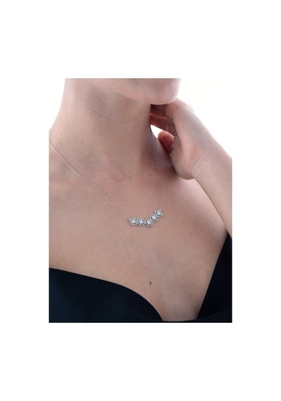 Nochediamond 0,84 Karat Baget Pırlanta Kolye-607