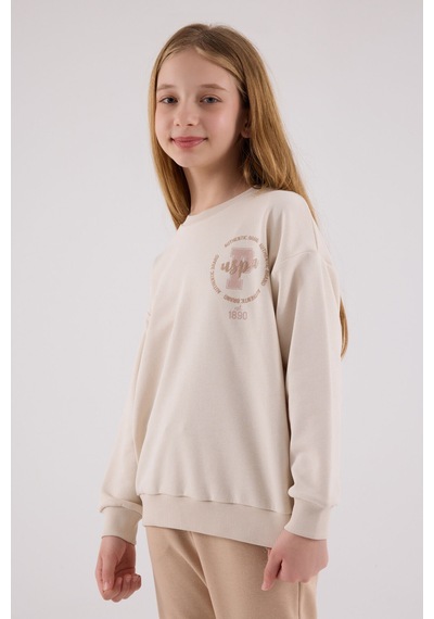 U.S. Polo Assn. U.s. Polo Assn Kız Çocuk Krem Eşofman Takımı Us2313-c-v2 KREM