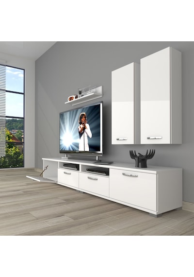 Decoraktiv Eko 5200d Slm Tv Ünitesi Tv Sehpası Beyaz