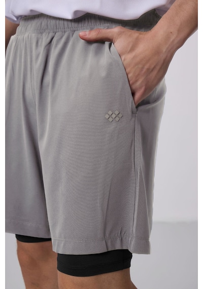 Tommy Life Taş İnce Yumuşak Standart Fit Erkek Taytlı Şort - 81287 Taş