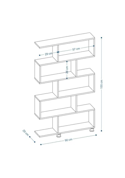 Decormet Nilüfer Kitaplık Ceviz Ceviz Decormet Nilüfer Kitaplık Ceviz Ceviz