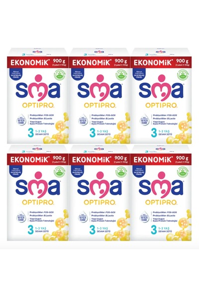 Sma Optipro 3 Devam Sütü 900 G 6 Adet Sma Optipro 3 Devam Sütü 900 G 6 Adet