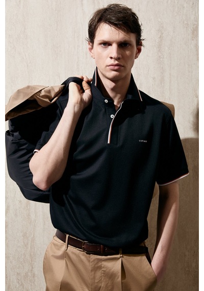 Lufian Levi Smart Erkek Polo T-shirt 111040238 Siyah