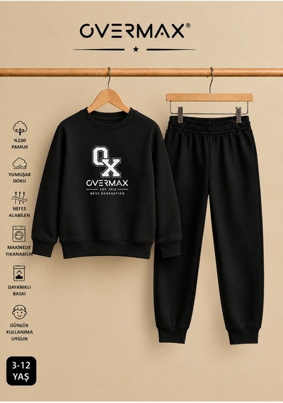 Overmax Baskılı Çocuk Sweatshirt & Eşofman Altı Takım 3-12 Yaş Siyah Üst-siyah Alt - 920690286 Siyah Üst-siyah Alt Overmax Baskılı Çocuk Sweatshirt & Eşofman Altı Takım 3-12 Yaş Siyah Üst-siyah Alt - 920690286 Siyah Üst-siyah Alt