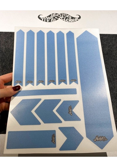 Bcy47 Reflektif Cizilmeye Dayanikli Kadro Koruyucu Sticker Seti