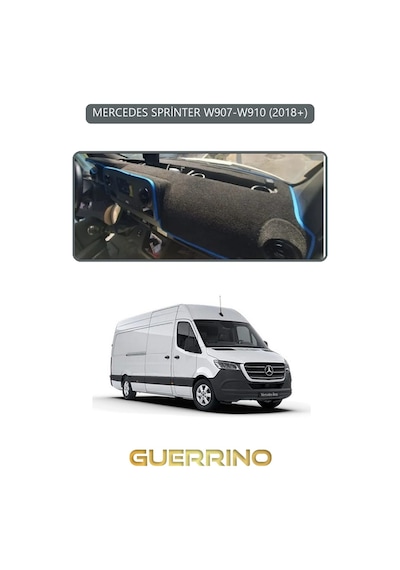 Mercedes Sprinter W907-w910 2018+torpido Koruma Halısı Gri Kenar