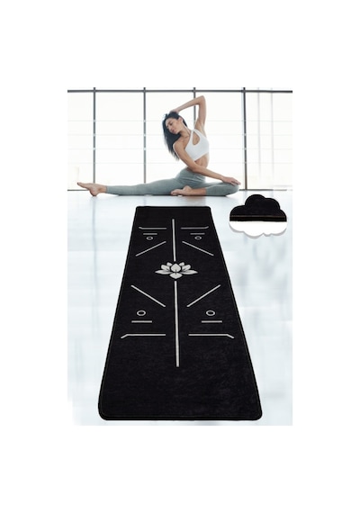 Bıkram Siyah 60X200 Cm Yoga,Spor,Fitness,Pilates Halısı Yoga Matı