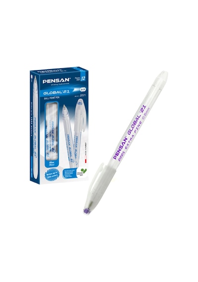 Pensan Tükenmez Kalem Global 0.5 Mm Eflatun 2221 Çok Renkli