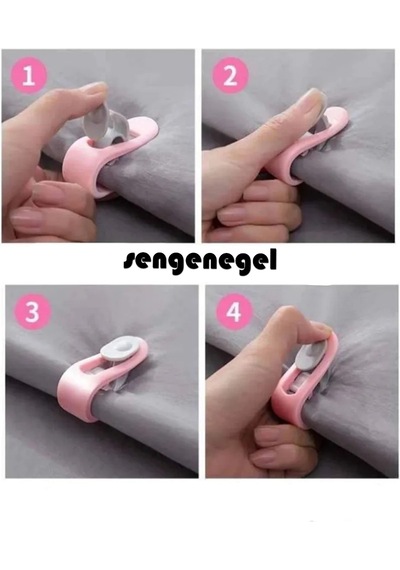 10 Adet İğnesiz Yorgan Kılıfı Ve Çarşaf Tutucu Sabitleyici Pembe