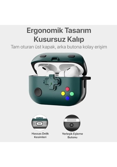 Ayrex İle Uyumlu Gaming Serisi Hybrid Tasarım Kılıf Iç Kısmı Tpu - Dış Kısmı Polikarbonat - Kenarları Fiber K