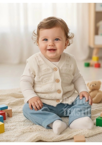 Urfakent Bebek Yeleği, Yumoş Bebek Yeleği Simsiz Yumuşacık Bebek Yeleği Renkli