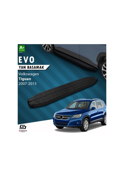 S-dizayn Vw Tiguan Evo Siyah Yan Basamak 173 Cm 2007-2015
