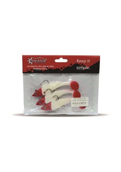 Captain 3567 Cracker Soft 10 CM 3' lü Paket Sahte Silikon Yem