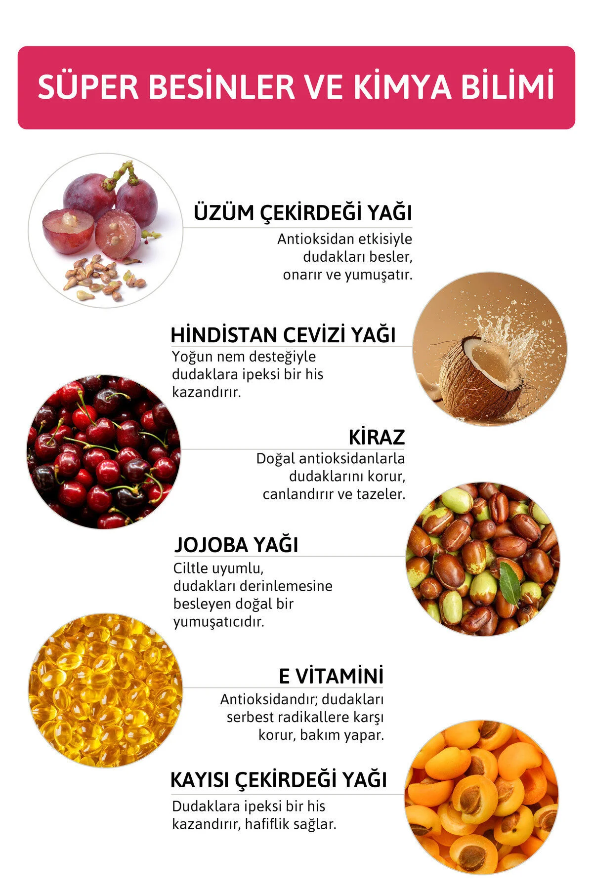 Cherry Lip Oil Gloss Dolgunlaştırıcı Efekt Nemlendirici, Parlatıcı Simli Dudak Yağı Kiraz 5 Ml 004 Kırmızı
