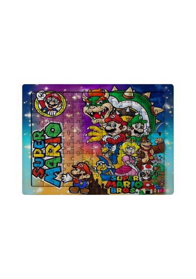 Ghostbastır Design Süper Mario 99 Parça Ayaklı Puzzle Dekoratif Çocuk Yapbozu 029
