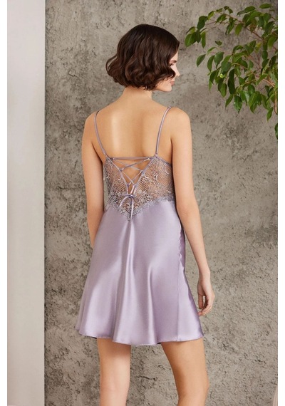 Pierre Cardin 6000 Kadın Dantelli Saten 6'lı Set-royal ROYAL