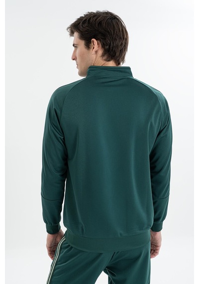 Maraton Comfort Erkek Dik Yaka Yeşil Sweatshirt Yeşil