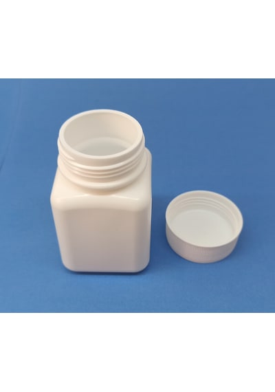 Demethome 50 ML Şişe Kare Numune-İlaç-Tarım-Ecza-Tablet-Hap-Kapsül Plastik Kutu Şişesi Adet Seçenekli