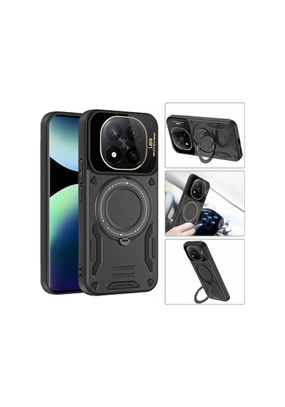 Xiaomi Redmi Note 14 Pro 4g Kılıf Joy Lens Standlı Kapak