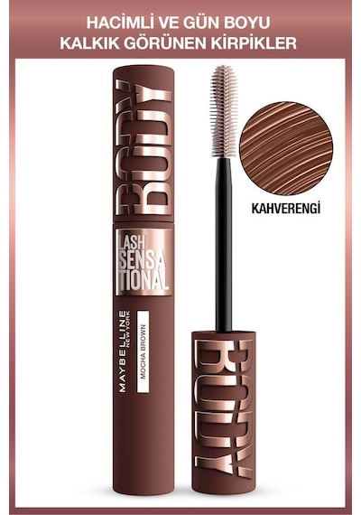 Lash Sensational Body Kahverengi Maskara - Hacimli Ve Gün Boyu Kalkık Görünen Kirpikler 3600531724863-11401