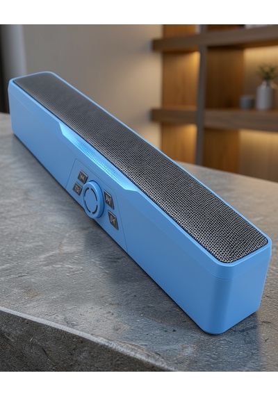 Bluetooth Soundbar Hoparlör Mavi 1500 Mah Bls86-4