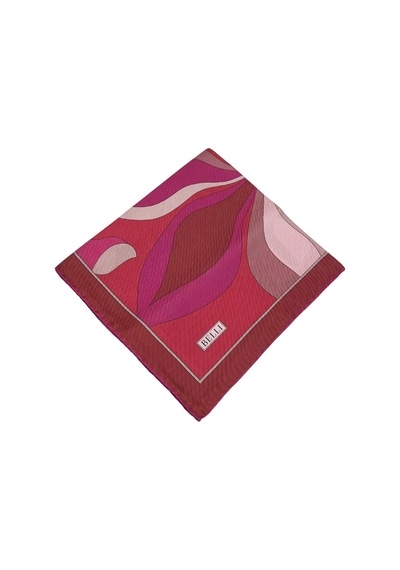 Belli Twill İpek Eşarp - 4108-88 Kırmızı Kırmızı