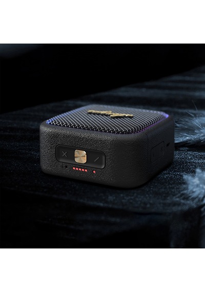 Lenyes S890 Su Geçirmez Özellikli Rgb Işıklı Askılı Mini Otg-tws Bluetooth Hoparlör V5.3 Siyah
