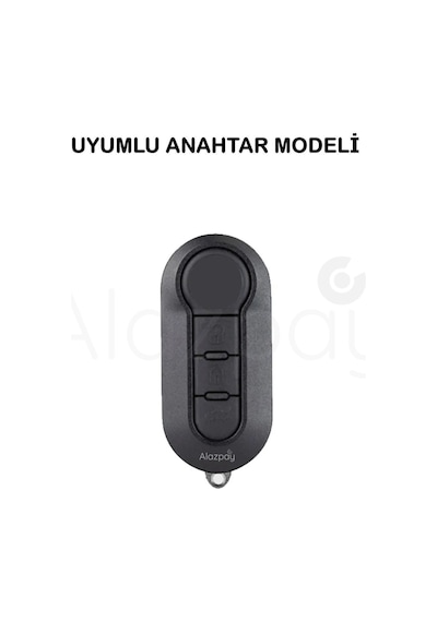 Fiat 500 Doblo Fiorino Punto Ducato Bravo Panda Silikon Anahtar Kılıfı Siyah