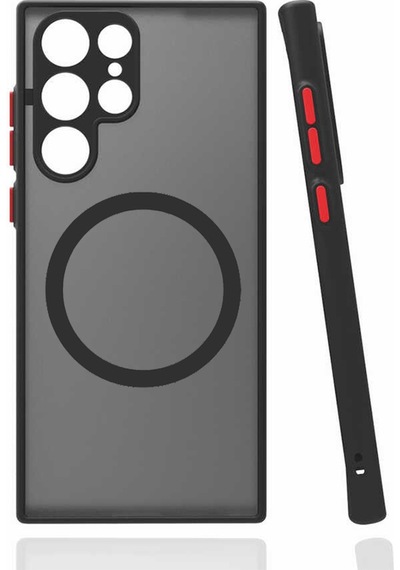 Galaxy S22 Ultra Kılıf Magsafe Özellikli Kamera Korumalı Soft