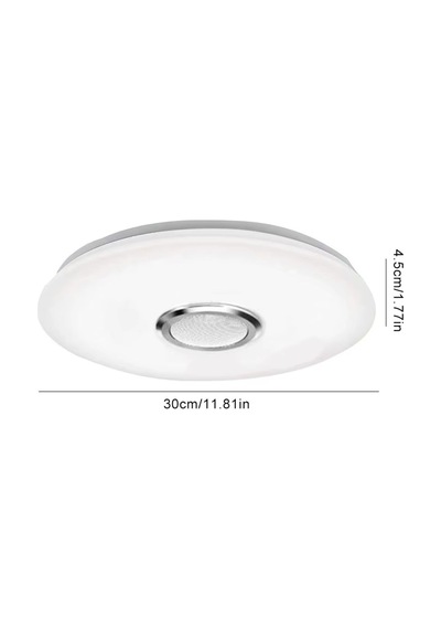 Akıllı Hoparlörlü Rgb Tavan Işığı Lambası Kumandalı Bluetooth Uyumlu Dekoratif Modern Avize Beyaz - 826719167 Beyaz