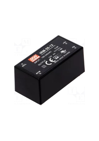 Meanwell Irm-20-12 ,110v..220vac 12vdc/1.8a Pcb Güç Kaynağı
