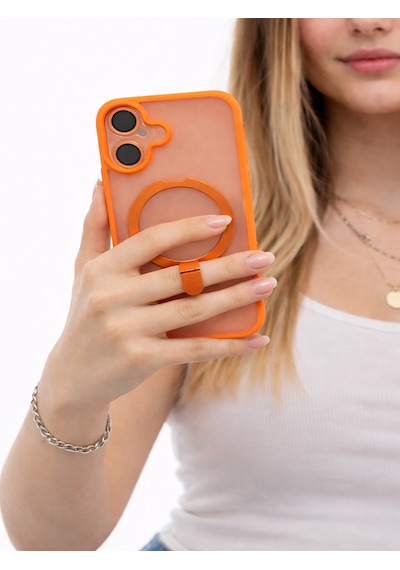 Mmc Tred Apple Uyumlu iPhone 17 Telefon Kılıfı Turuncu