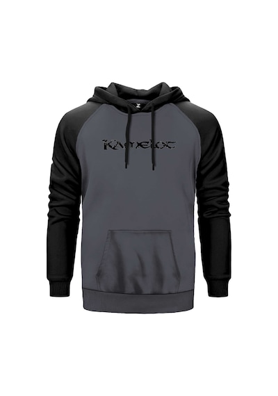 Kamelot Logo Yazı Gri Renk Reglan Kol Sweatshirt Gri