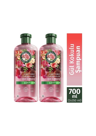 Kadifemsi Yumuşaklık Gül Kokulu Şamp350ml X2 Tüm Saç Tipleri